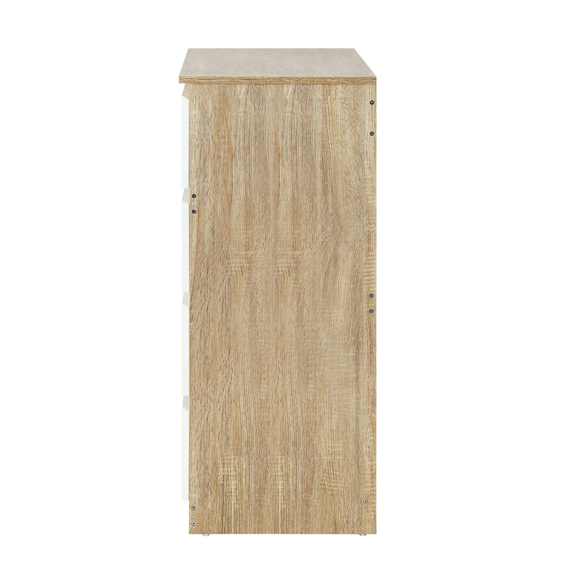 Oikiture 8 Chest of Drawers Tallboy Wooden White PURI