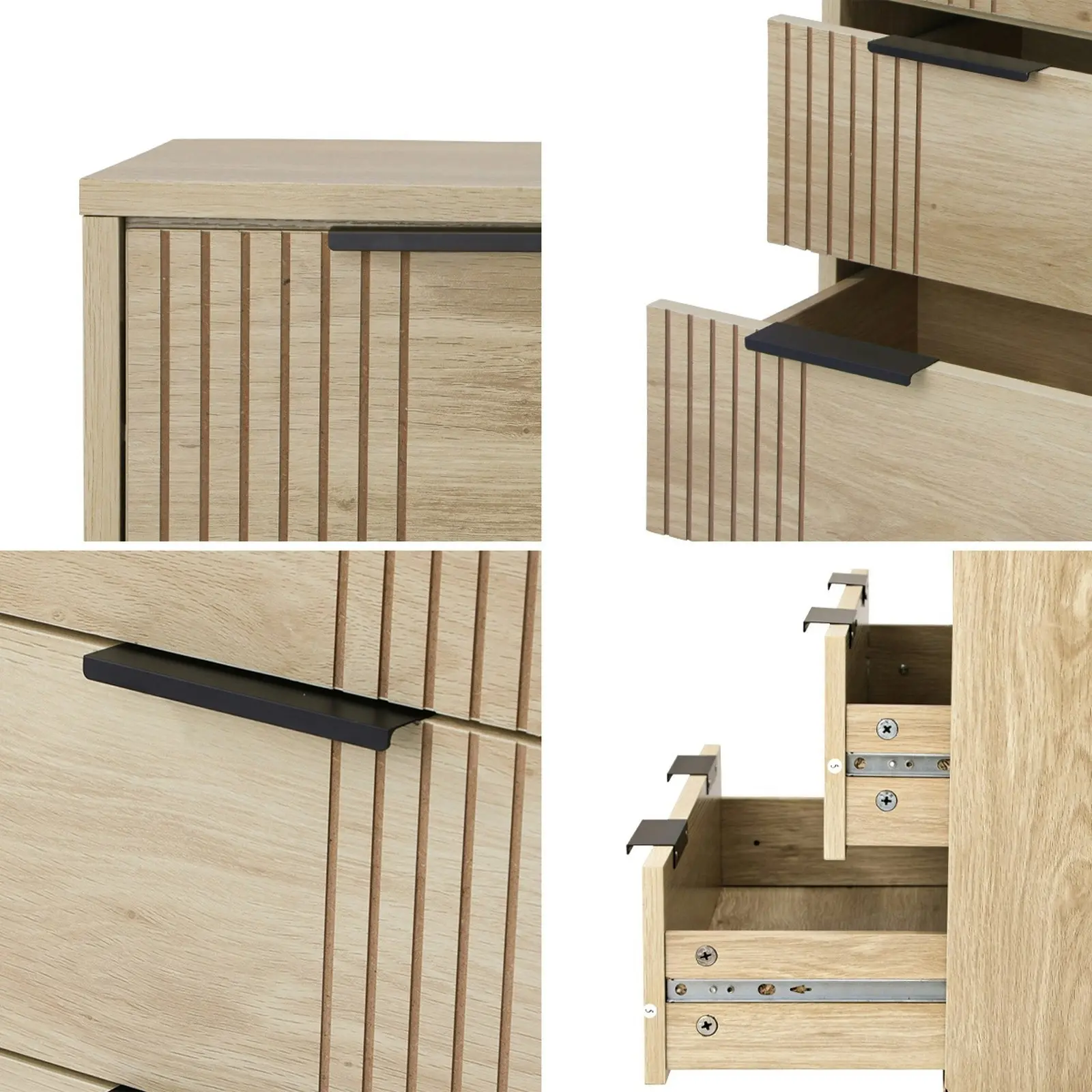 Oikiture 4 Chest of Drawers Natural LINE