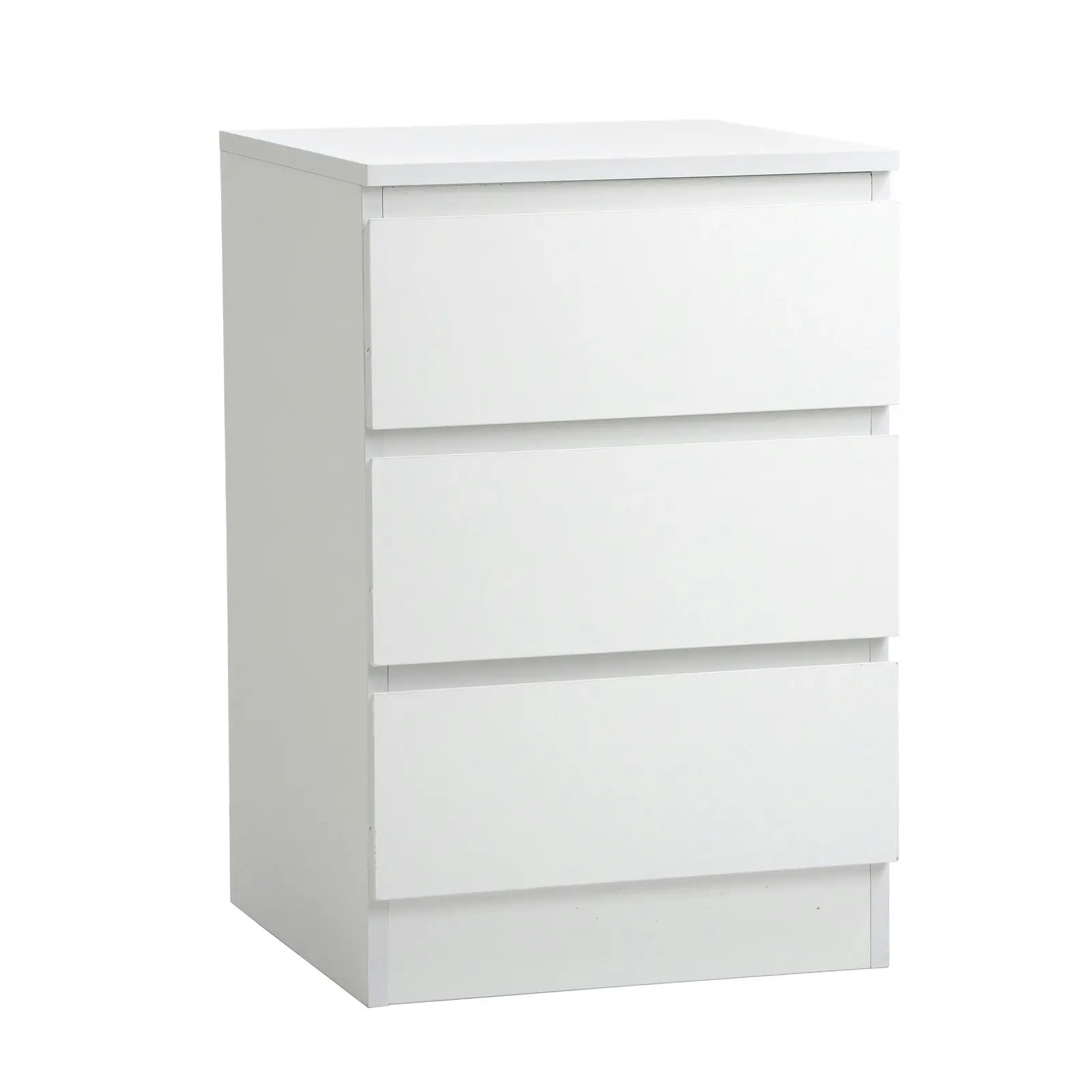 Oikiture Bedside Tables Set of 2 Side Table Storage Cabinet Nightstand White