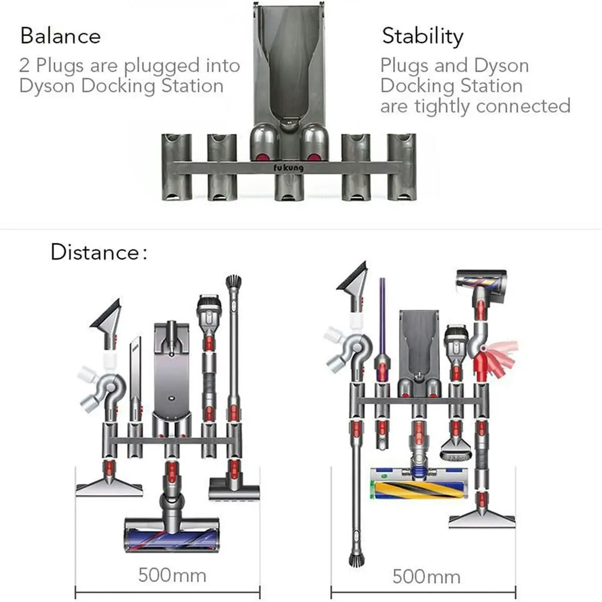 Vacuum Cleaner Stand Rack For Dyson V6 V7 V8 10 11 Freestanding Holder Cordless