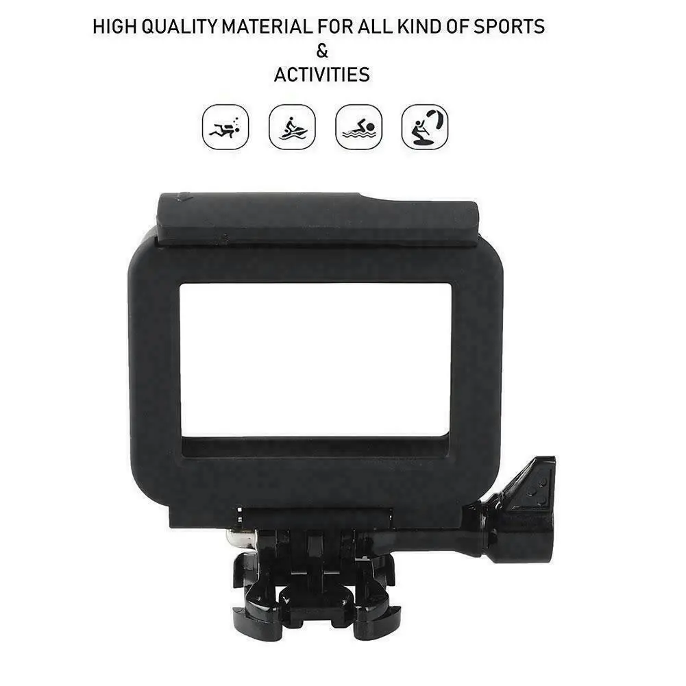 For GoPro Hero 7/6/5 Housing Border Protective Shell Case With Socket & Screw