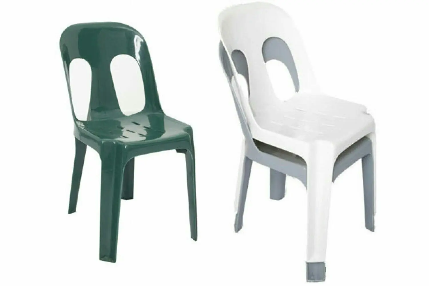 CafePro Plastic Chair White Pipee with Durable Polypropylene Construction