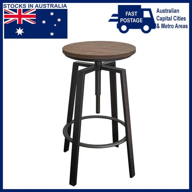 CafePro Turner  bar stool with swivel wood seat.