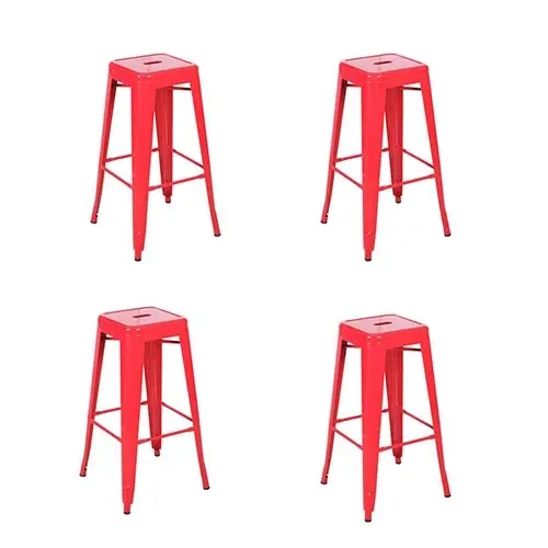 CafePro Tolix Replica Metal Café Bar Stools 66cm, Office Chair, Kitchen, Dining Chair, gaming chair, Vanity Chair, Breakfast Bar Stool