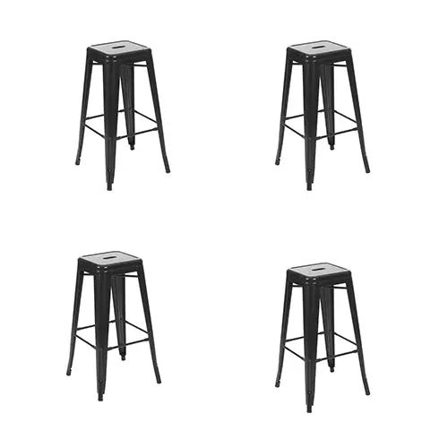 CafePro Tolix Replica Metal Café Bar Stools 66cm, Office Chair, Kitchen, Dining Chair, gaming chair, Vanity Chair, Breakfast Bar Stool