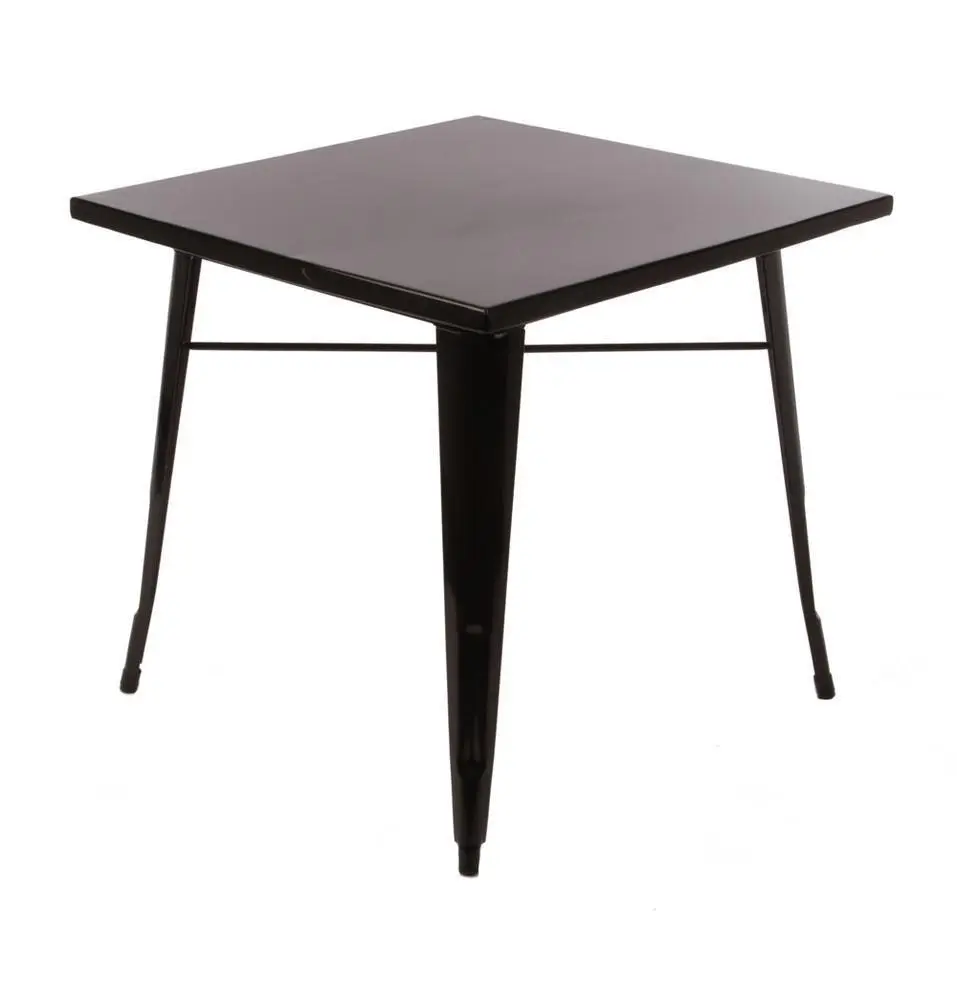 Cafe Pro Metal Steel Square Table (76Cm) for Food Court, Coffee Dining Table Convertible, Study Table, Bar Table, Computer Desk, Office Desk