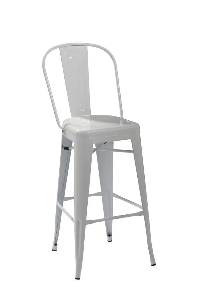 New Tolix High Back Dining Stools, Steel desk chair, dining set, high gaming chair, Bedroom Furniture