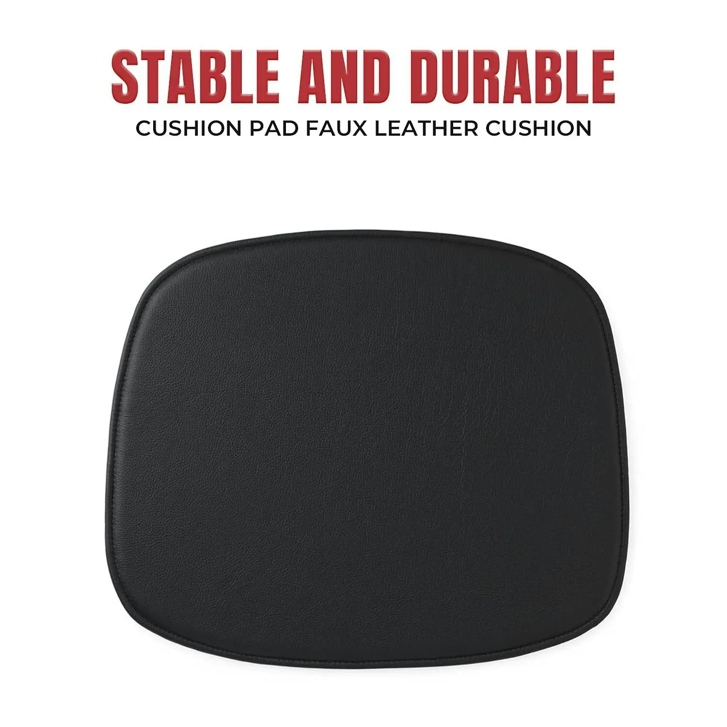 CafePro Magnetic Stool Cushion Pad Made with Faux Leather Cushion Covers, Seat Cushion, Saddle Stool Cushions, Chair Cushions, Outdoor and Indo