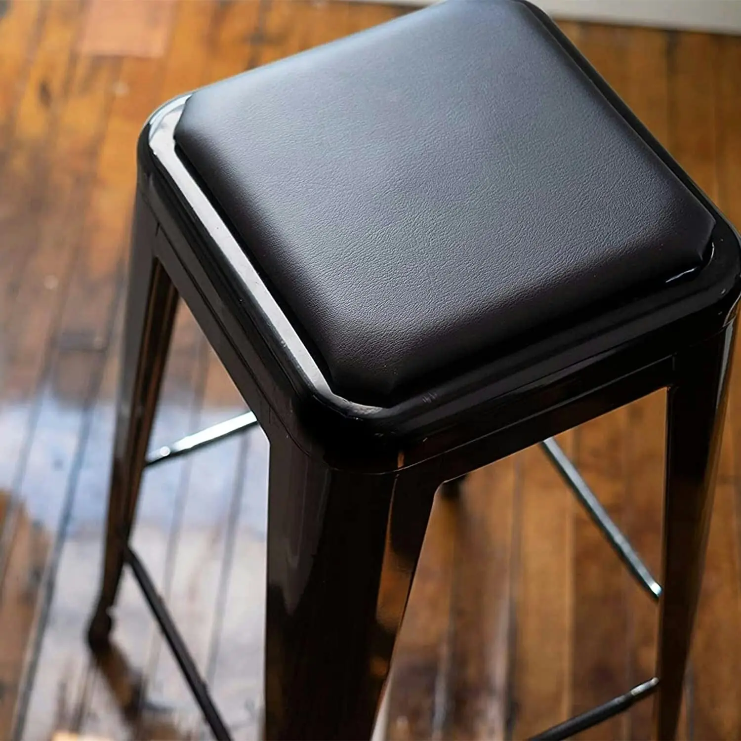 CafePro Magnetic Stool Cushion Pad Made with Faux Leather Cushion Covers, Seat Cushion, Saddle Stool Cushions, Chair Cushions, Outdoor and Indo