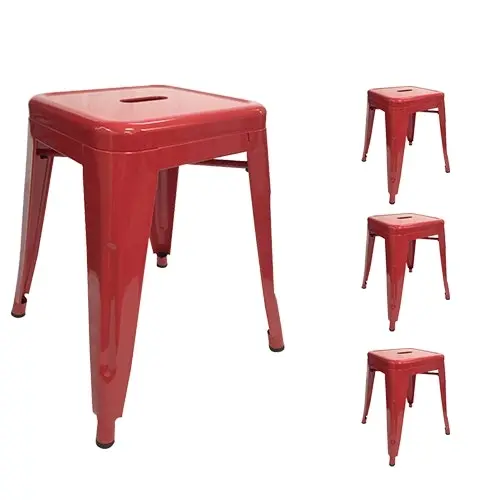 CafePro Replica Tolix Metal Bar stool 45cm Stool Kitchen Stool, Vanity Stool, Home, Furniture, Metal Stool, Coffee Table