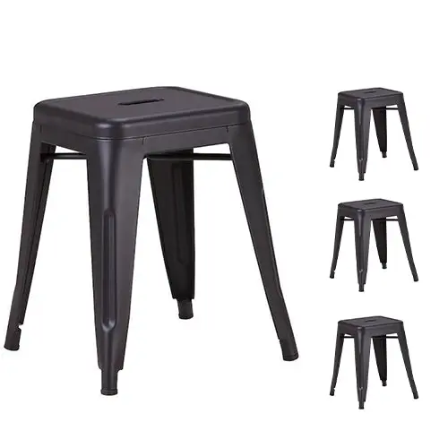 CafePro Replica Tolix Metal Bar stool 45cm Stool Kitchen Stool, Vanity Stool, Home, Furniture, Metal Stool, Coffee Table