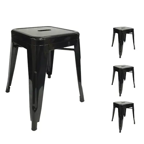 CafePro Replica Tolix Metal Bar stool 45cm Stool Kitchen Stool, Vanity Stool, Home, Furniture, Metal Stool, Coffee Table