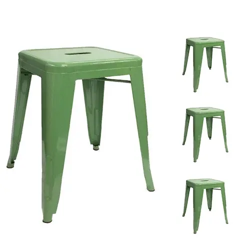 CafePro Replica Tolix Metal Bar stool 45cm Stool Kitchen Stool, Vanity Stool, Home, Furniture, Metal Stool, Coffee Table