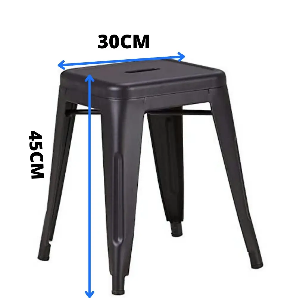 CafePro Replica Tolix Metal Bar stool 45cm Stool Kitchen Stool, Vanity Stool, Home, Furniture, Metal Stool, Coffee Table