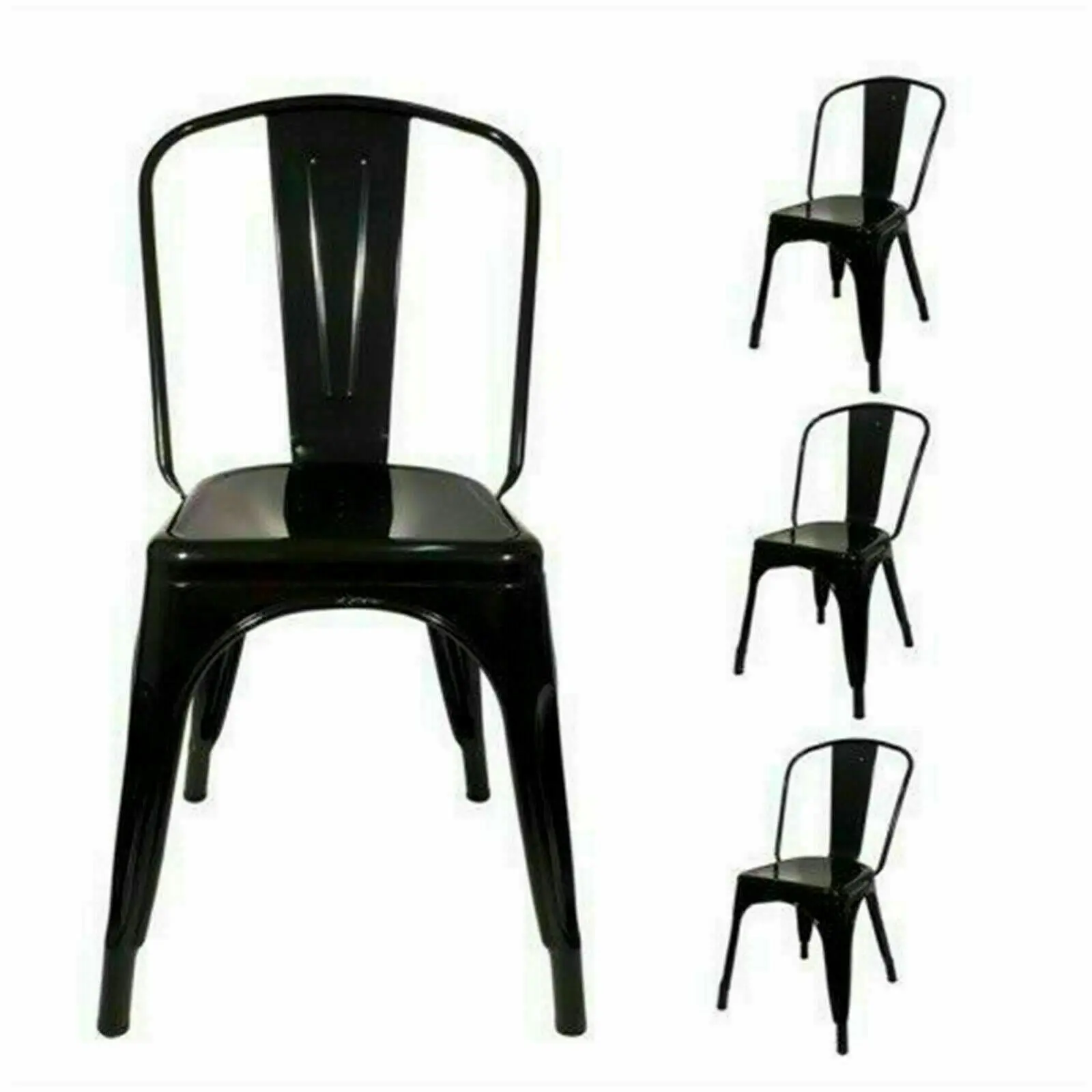 New Replica Tolix Steel High-Back Stackable Cafe Dining Chairs, CafePro brand desk chair, dining set, gaming chair, bedroom furniture