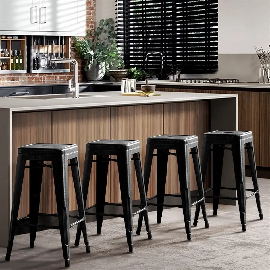 Metal Café Bar Stools 76cm Replica Tolix Stools