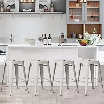 Metal Café Bar Stools 76cm Replica Tolix Stools