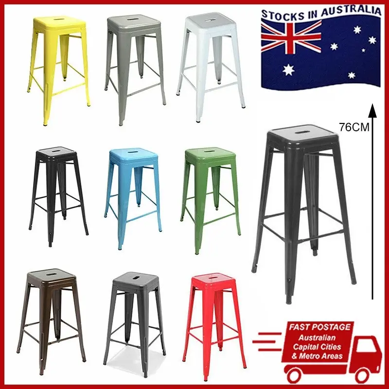 Metal Café Bar Stools 76cm Replica Tolix Stools