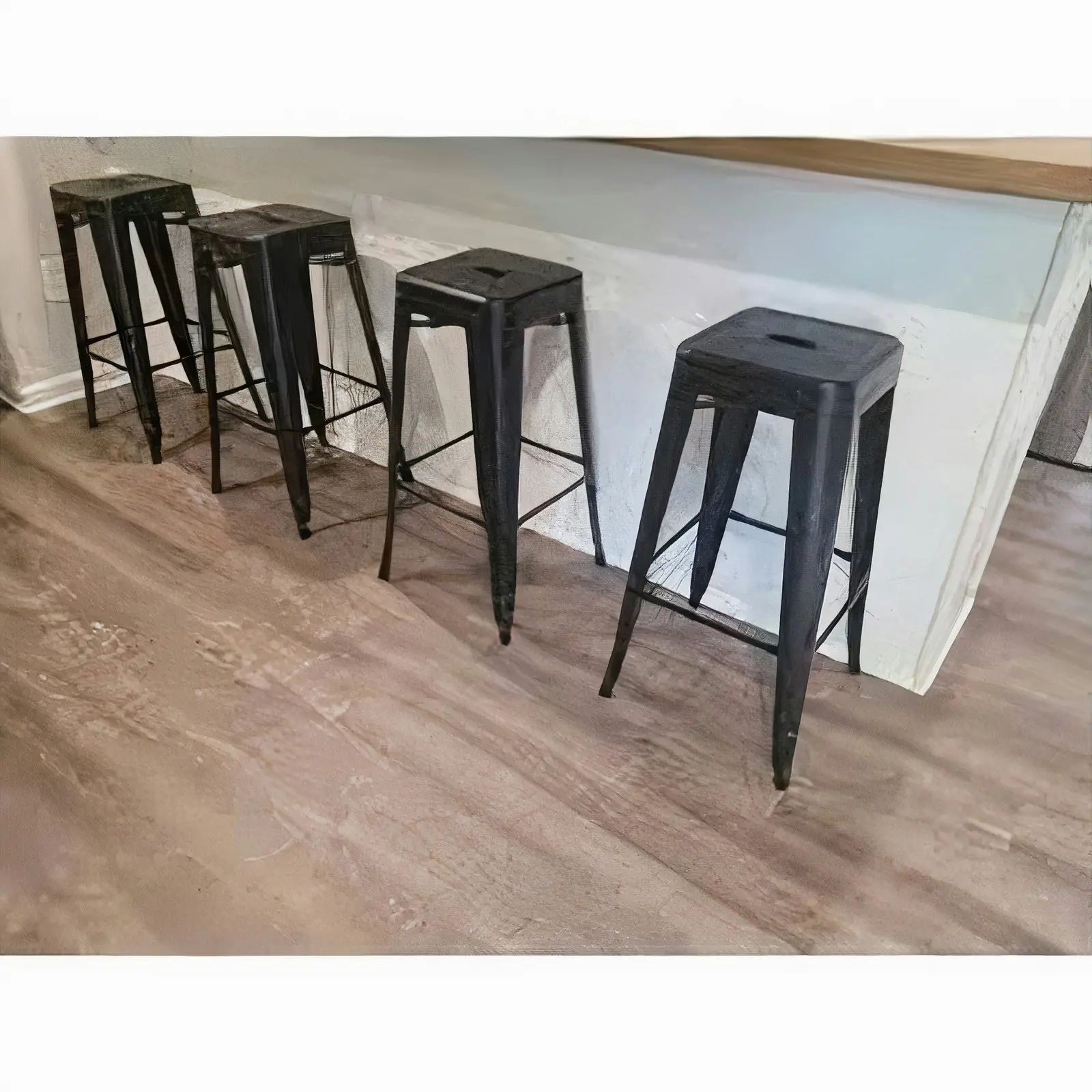 Metal Café Bar Stools 76cm Replica Tolix Stools