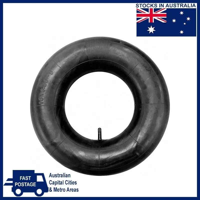 16 Inch Inner Tube Wheelbarrow Wide Wheel Pneumatic Rubber Straight Valve Wheels 16x6.50-8