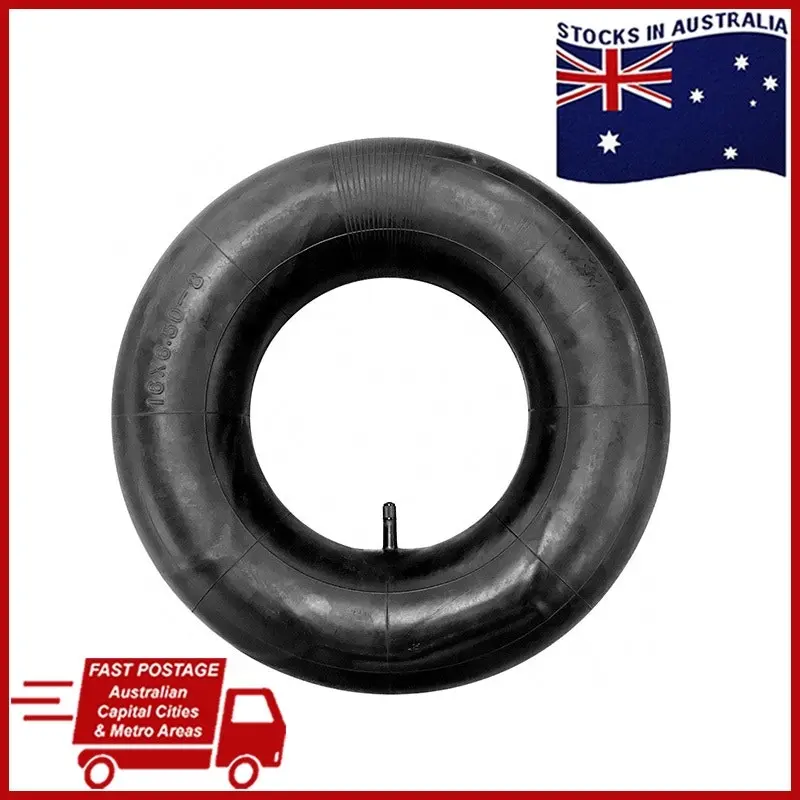 16 Inch Inner Tube Wheelbarrow Wide Wheel Pneumatic Rubber Straight Valve Wheels 16x6.50-8