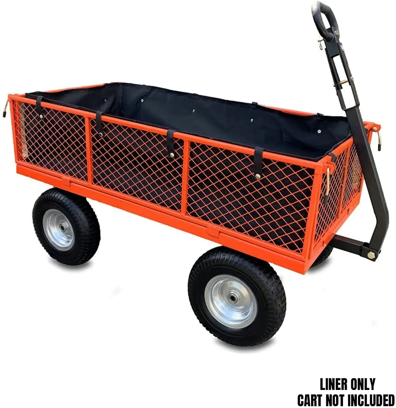 Directly2U Replacement Liner for Lawn Utility Wagon, Small Mesh Garden Carts, Dump Carts Durable Constructed Polyester Liner for Small Load Cover Fits