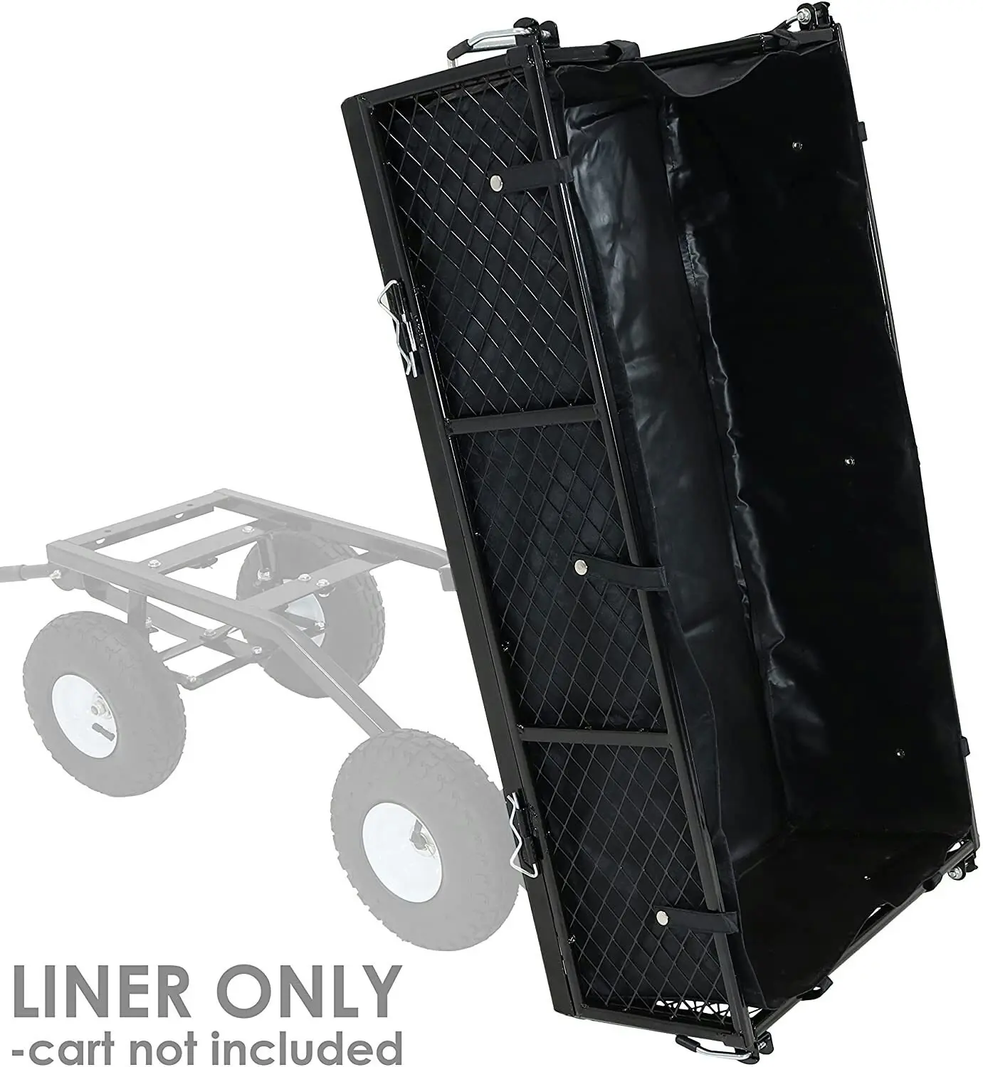 Directly2U Replacement Liner for Lawn Utility Wagon, Small Mesh Garden Carts, Dump Carts Durable Constructed Polyester Liner for Small Load Cover Fits