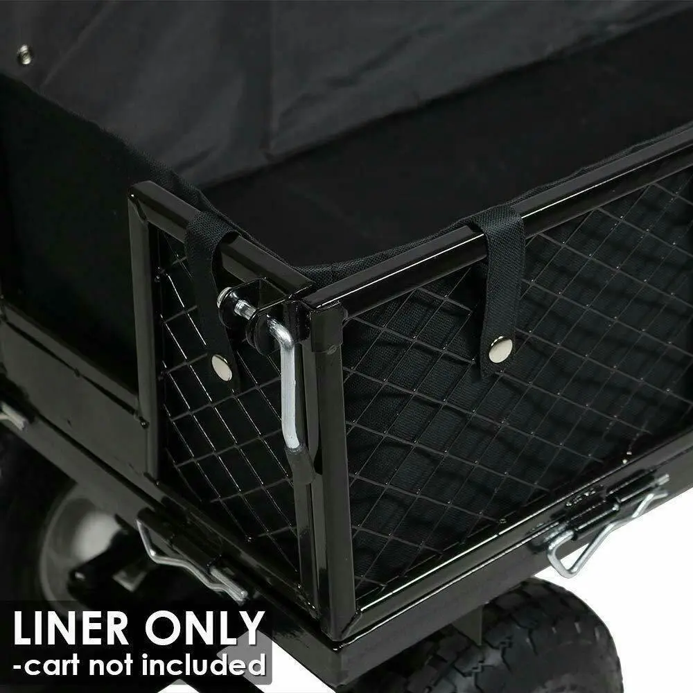 Directly2U Replacement Liner for Lawn Utility Wagon, Small Mesh Garden Carts, Dump Carts Durable Constructed Polyester Liner for Small Load Cover Fits