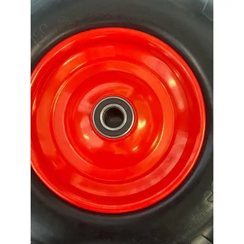 16 Inch Flat Free  Wheelbarrow/Mixer Rubber Steel Rim