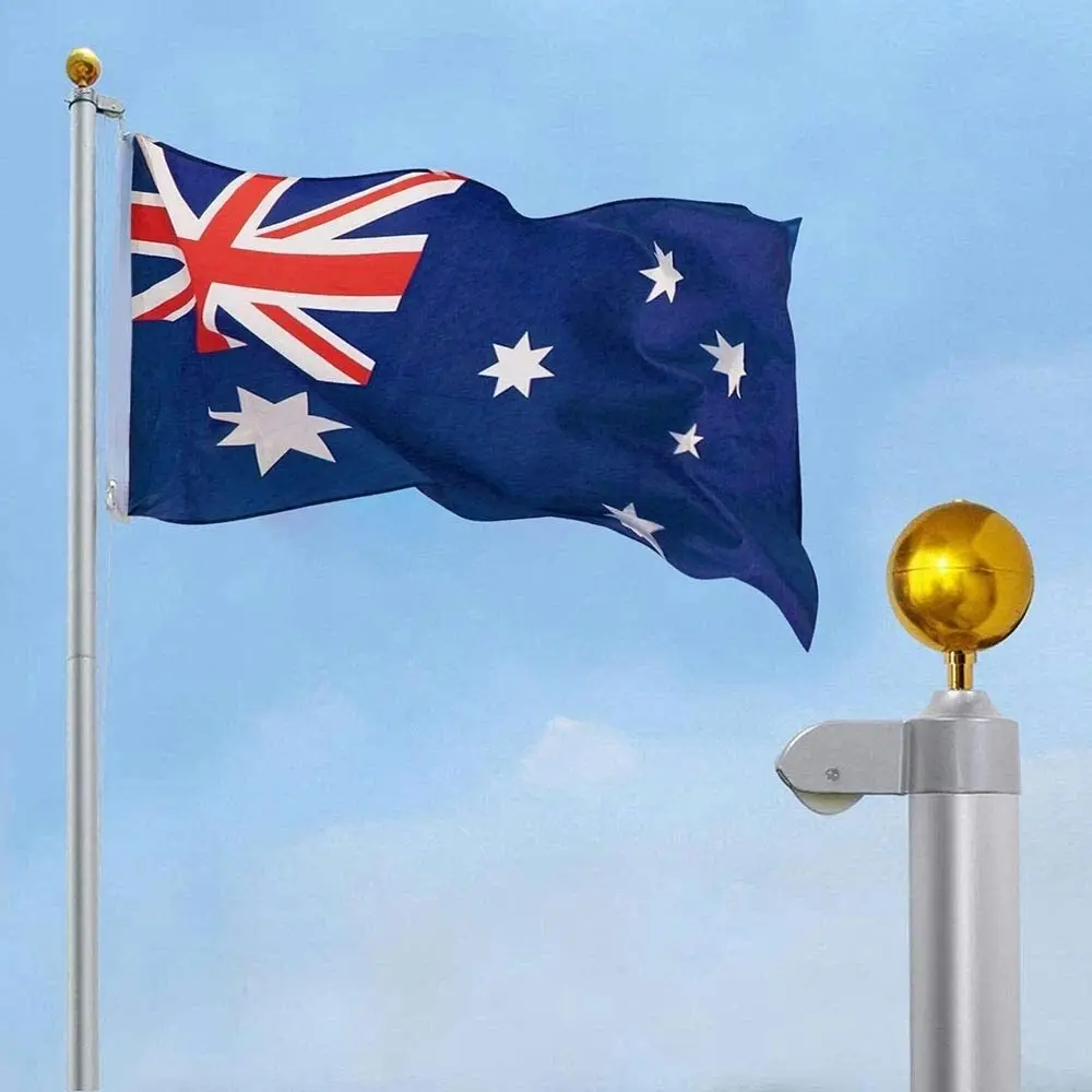 6.2M Australia Sectional Flag Pole Kit Australian Outdoor Aussie Flags Flagpole