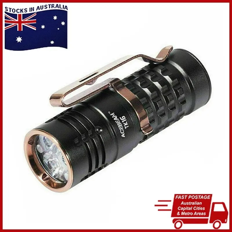 AceBeam TK16 Flashlight Mini Small Tactical Super Bright LED Light Battery Torch, Portable and Durable Mini EDC Flashlight, Tactical Flashlights