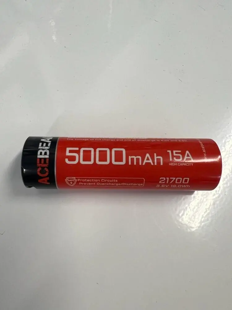 AceBeam IMR 21700 5100mAh 3.7V Protected High-Drain Battery 20A Lithium Ion (Li-ion)