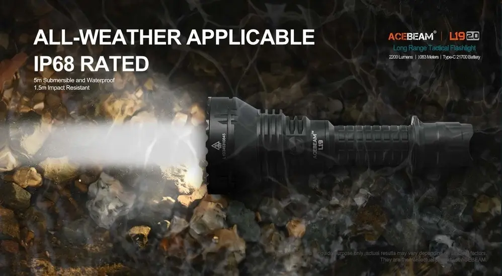 AceBeam L19 2.0 Longest Range Flashlight