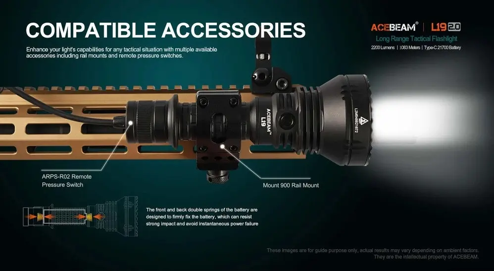 AceBeam L19 2.0 Longest Range Flashlight