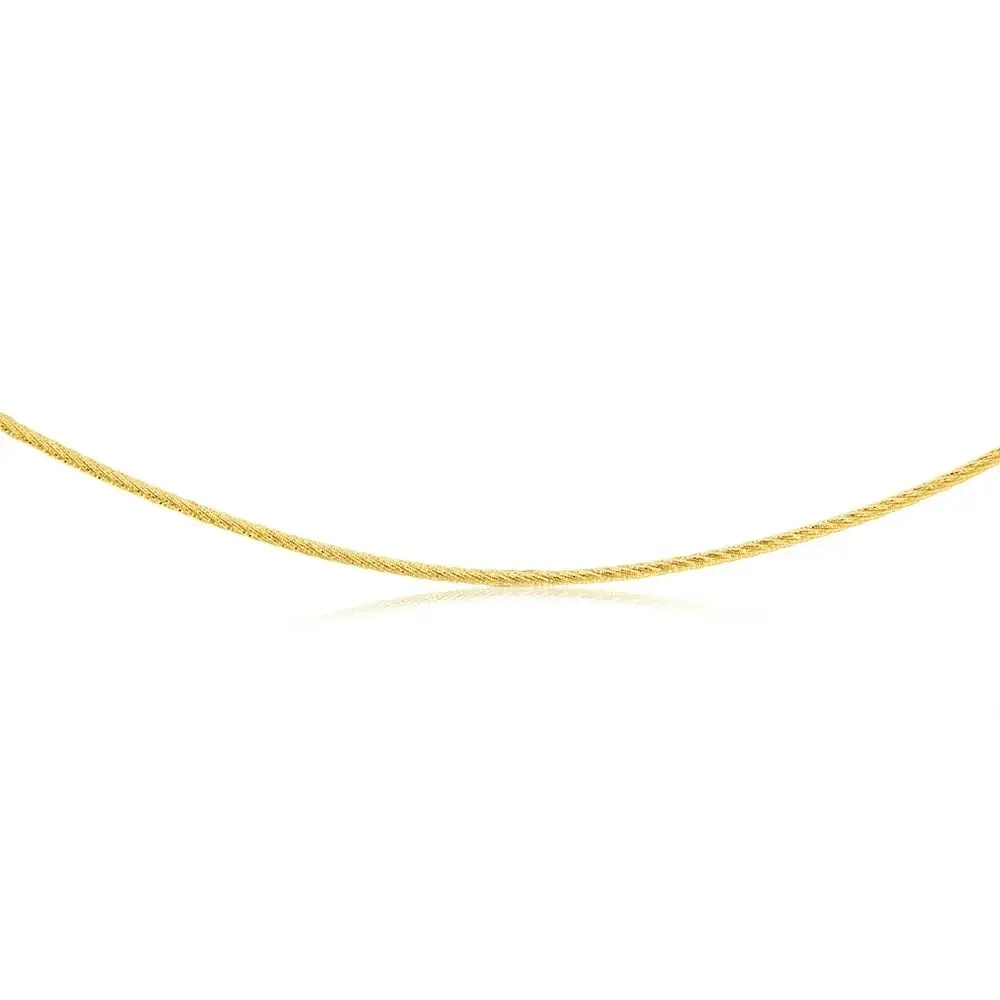 9ct Yellow Gold Omega 45cm Chain