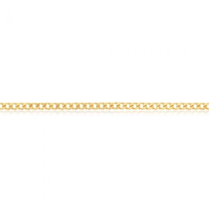 9ct Yellow Solid Gold 55cm 70 Gauge Curb Chain