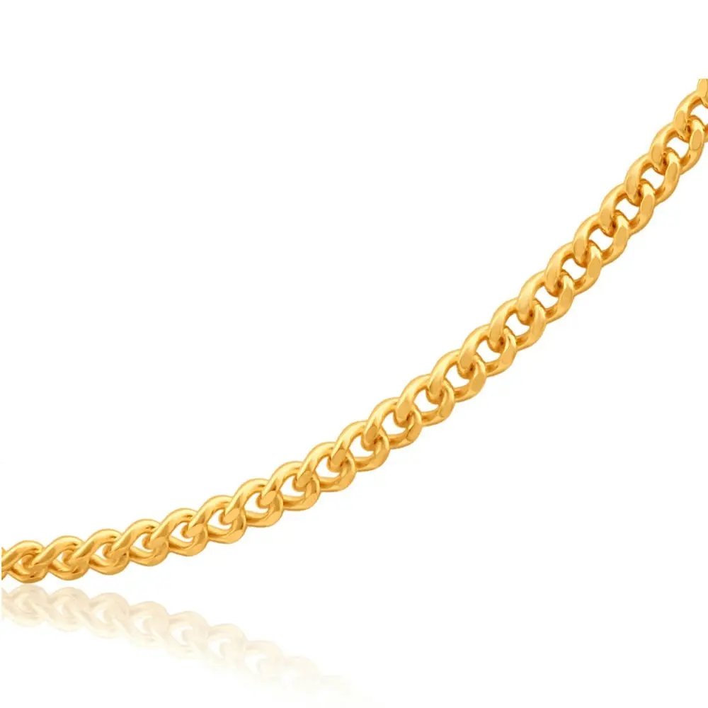 9ct Yellow Solid Gold "Wyatt" Curb Chain