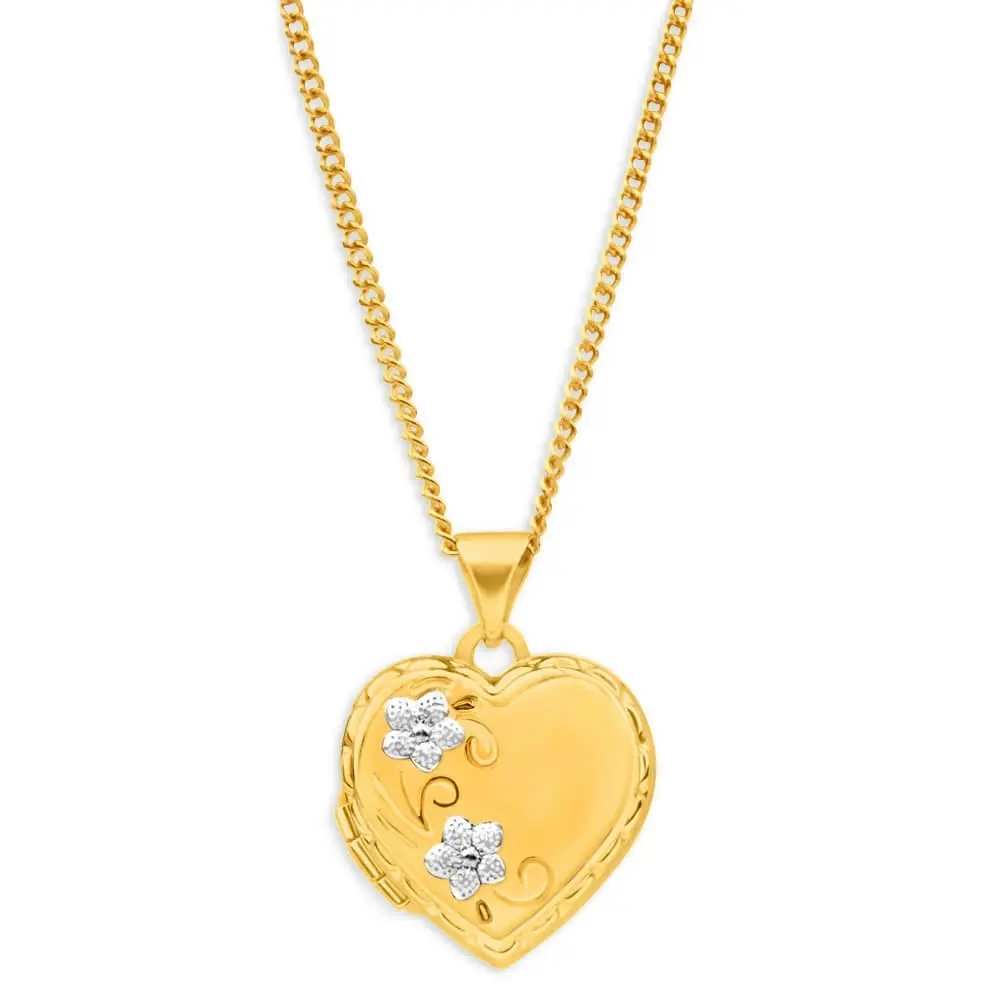 9ct 2 Toned 'Love You Always' Locket