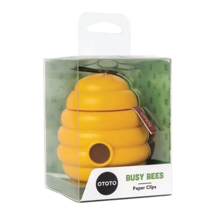 Busy Bees Paper Clip and Magnetic Container