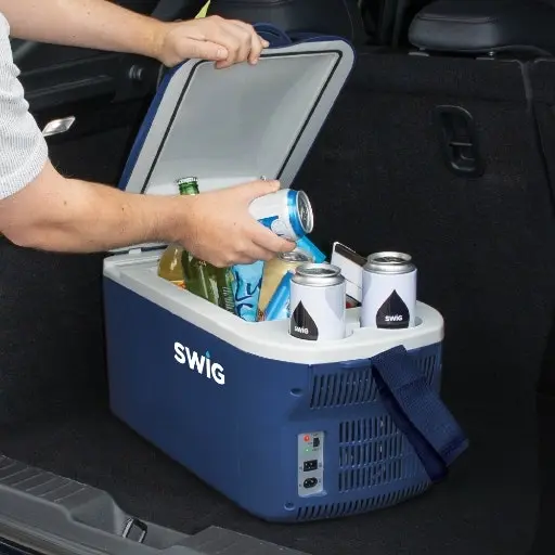 SWIG Portable Navy Blue Car Fridge 16L