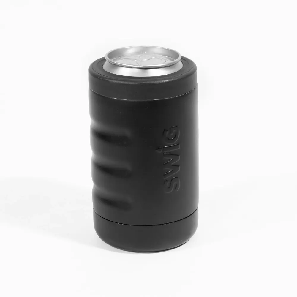 Swig Ultra Grip Can Cooler Black