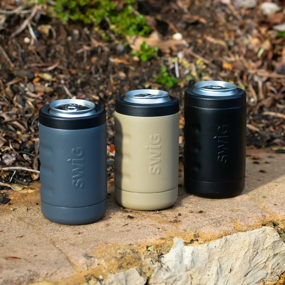 Swig Ultra Grip Can Cooler Black