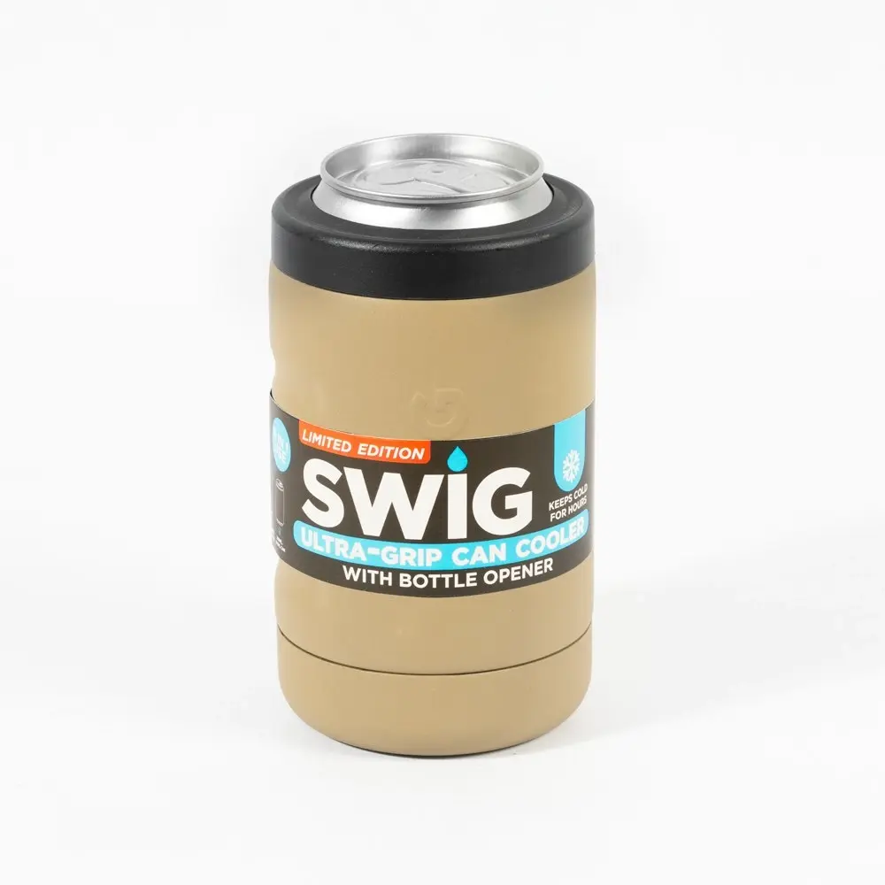 Swig Ultra Grip Can Cooler Desert Sand