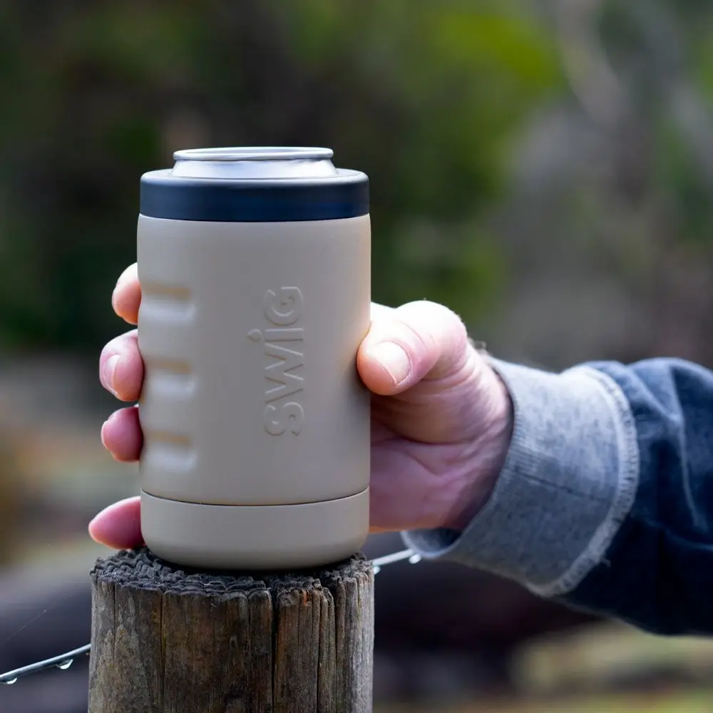 Swig Ultra Grip Can Cooler Desert Sand