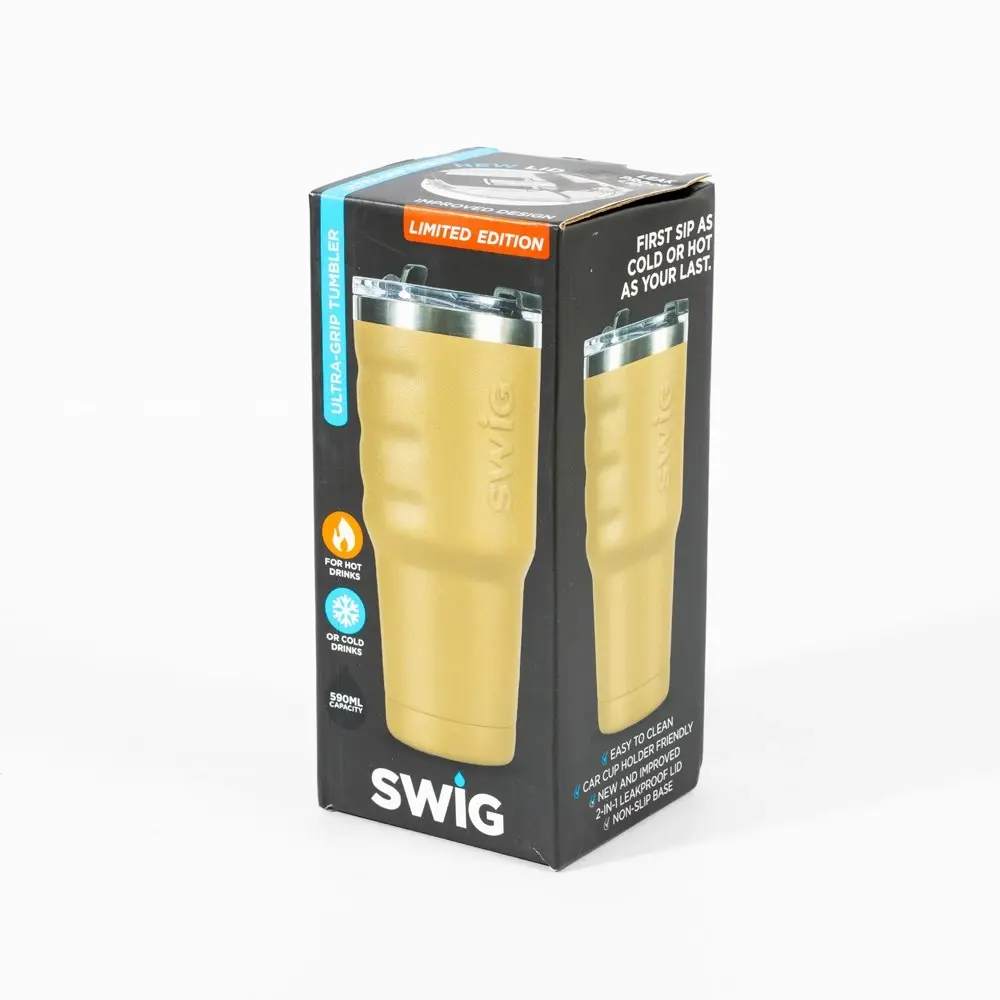 Swig Ultra Grip Desert Sand Tumbler 590mL