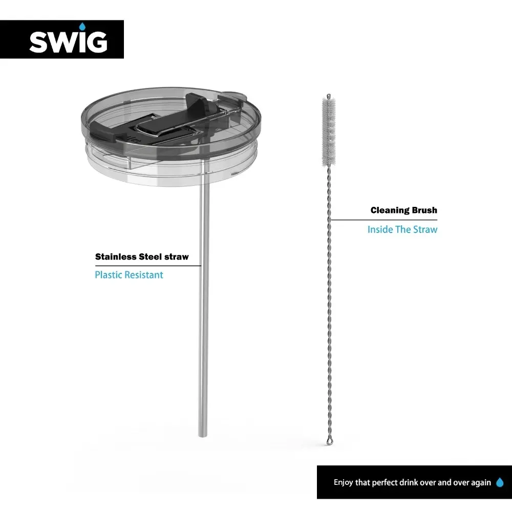 Swig Black Matte Tumbler 1200mL