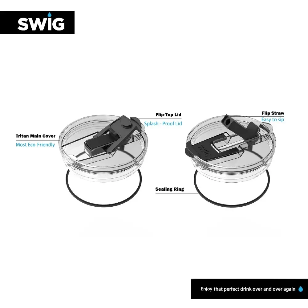 Swig Black Matte Tumbler 1200mL