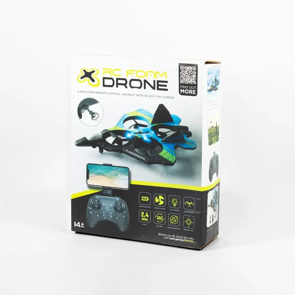 RC Foam Drone Jet 2.4 GHz with HD Wi-Fi FPV Camera