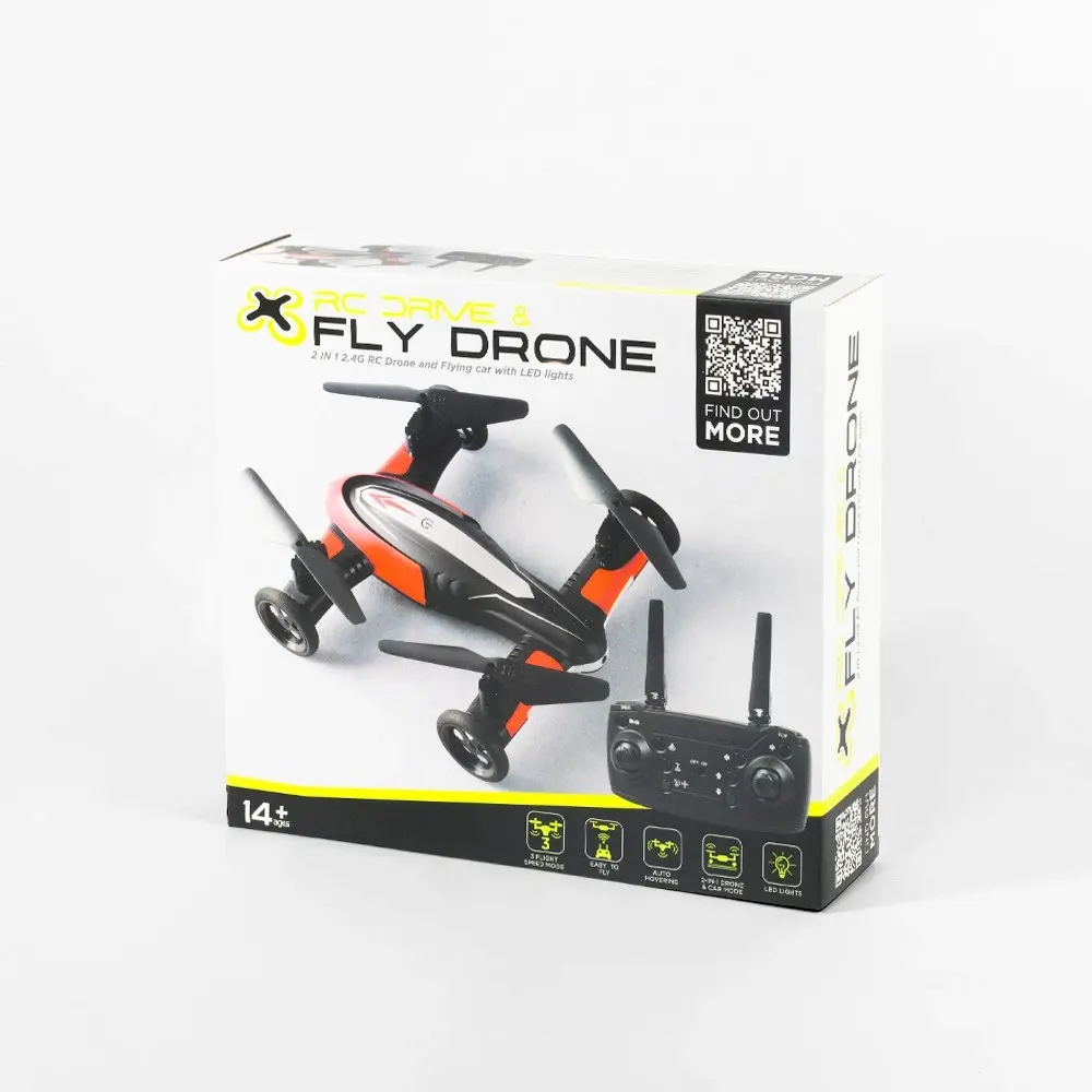 2 in 1 RC Drone And Flying Car with LED Lights