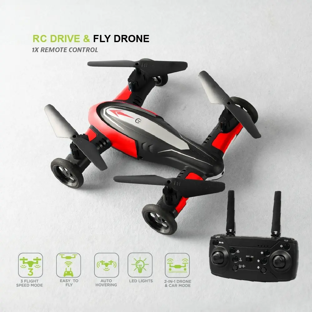 2 in 1 RC Drone And Flying Car with LED Lights